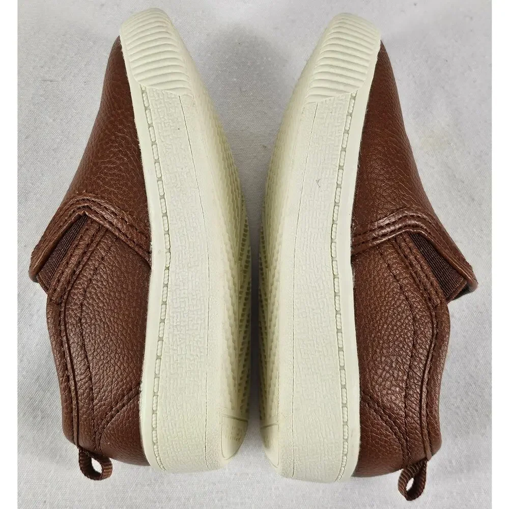 CARTER'S TODDLER BOY'S CASUAL BROWN / CREAM SLIP-ON SHOESIZE 5 MONTHS5 Months